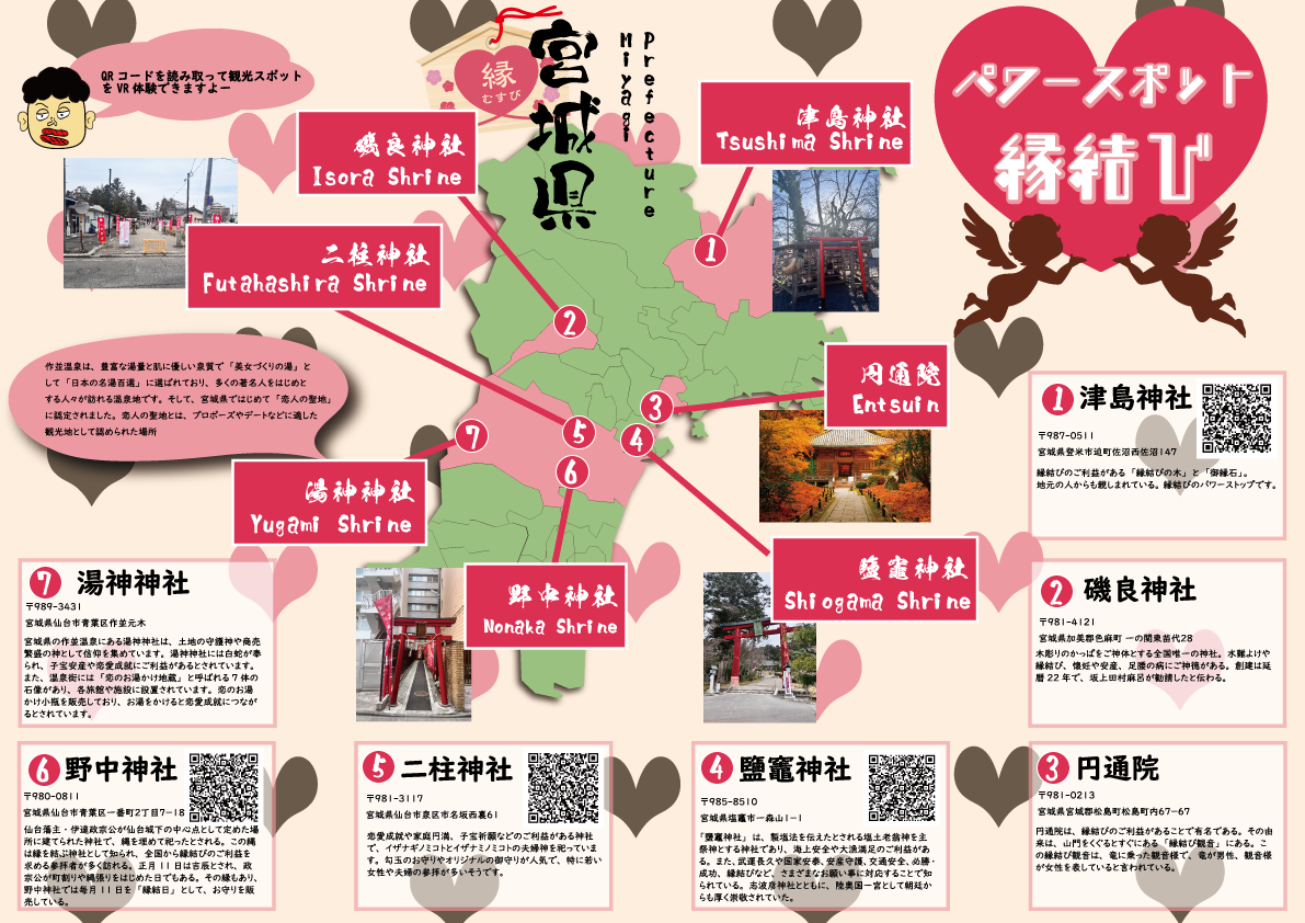 (jp)宮城のパワースポット（恋愛運）マップ